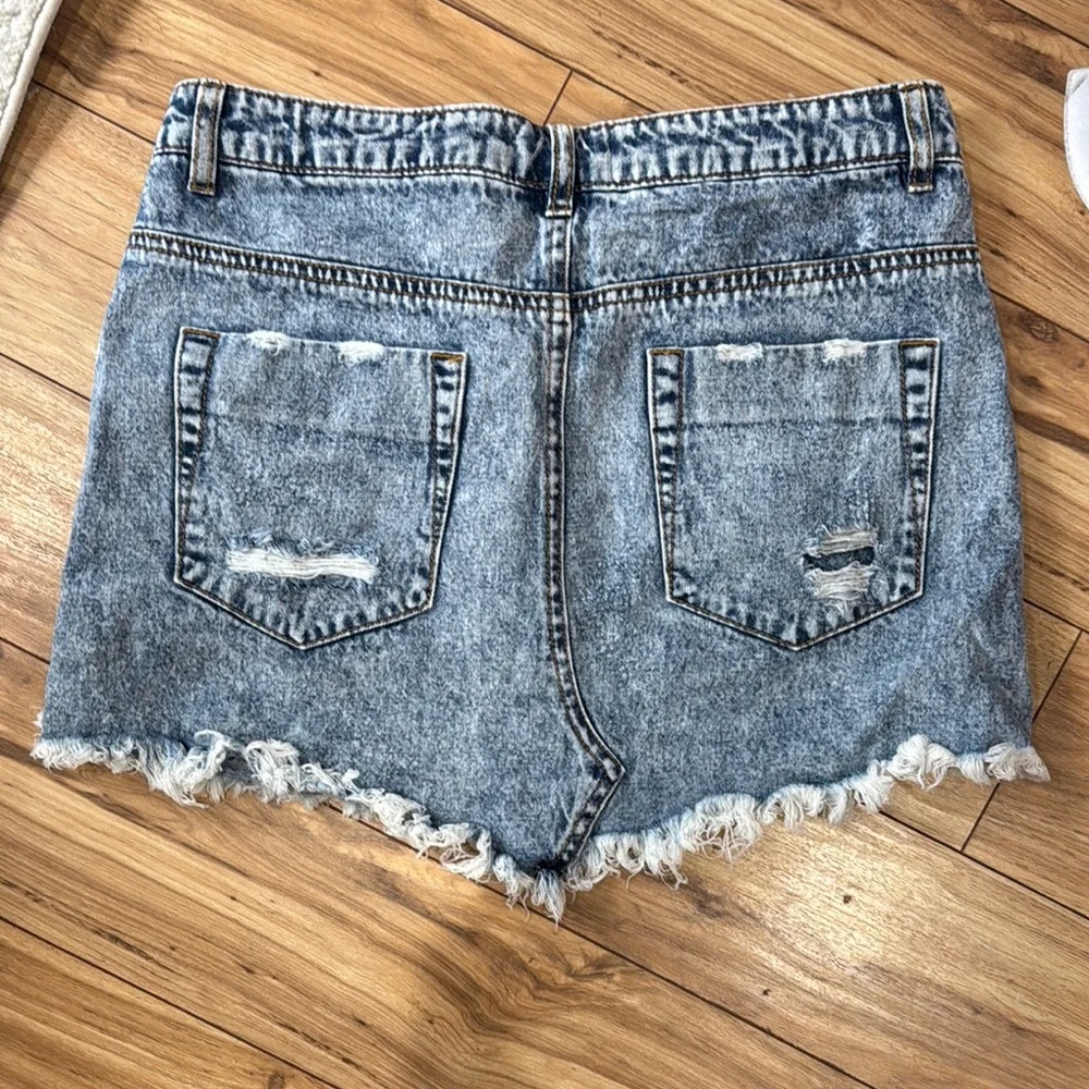 Bolte Distressed Denim Skirt